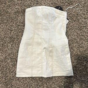 NEW White Fox Denim Mini Dress